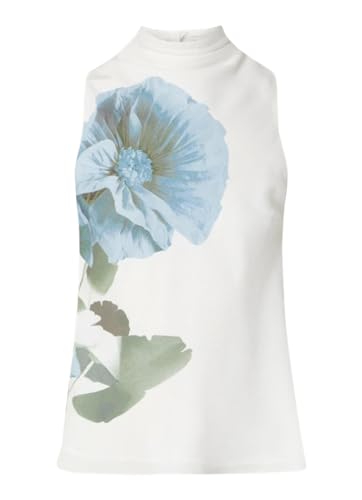 Ted Baker Women's Setsuko White Cowl Neck Sleeveless Top Blouse, White, 1