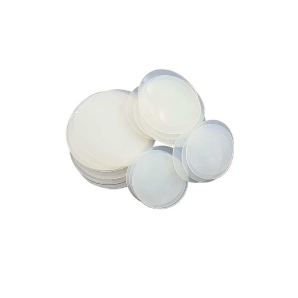Arandela Plana de Silicona, Arandela de Goma de Silicona, Paquete de 20, Color Blanco, Varios tamaños, Grosor de 0,5 a 6 mm(32mm x 4mm)