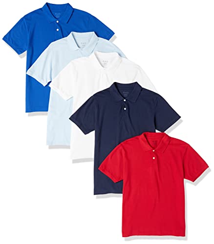 Image of The Children's Place Boys' Short Sleeve Pique Polo, 3 Pack