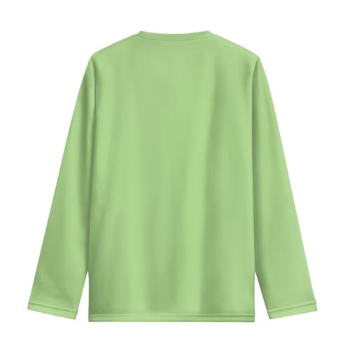 Image of Girls Long Sleeve Shirt with Cute Graphic Casual Pullover Tops 3-16Y