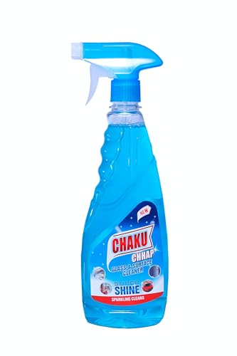 Image of Glass and Surface Cleaner Liquid Spray - Shine Booster for Glasses Mirrors and Multi-Surfaces | Removes Dirt Dust & Grime | Ideal for Car Kitchen Home Surfaces (500 ml Pack of 1)