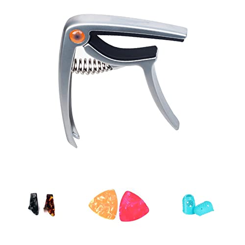 WGOEODI Capo de Guitare Universel à Pince de frette, avec médiator, pour Accessoires de pièces de Basse ukulélé Guitare… - Les Beatles, Paul McCartney, John Lennon, RIngo Starr, George Harrison WGOEODI Capo de Guitare Universel à Pince de frette, avec médiator, pour Accessoires de pièces de Basse ukulélé Guitare… – Image 4
