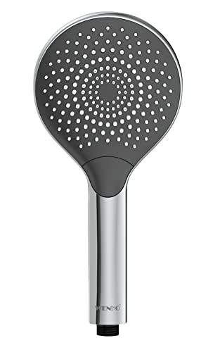Cabezal de ducha de mano universal WENKO Ø12 cm de ABS cromado para grifo de bañera 2