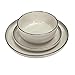 HOME DECO FACTORY, KA0444, Servizio Piatti 12 Pezzi in Gres Beige, Piatti Fondi, Piani e Dessert, Design Artigianale, Resistente e Pratico, Facile Manutenzione, Misura: 12 Pezzi, Colore: Beige immagine
