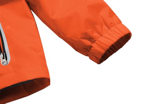 Image of Boys Girls Rain Jackets Lightweight Waterproof Hooded Raincoat Lined Windbreakers for Kids