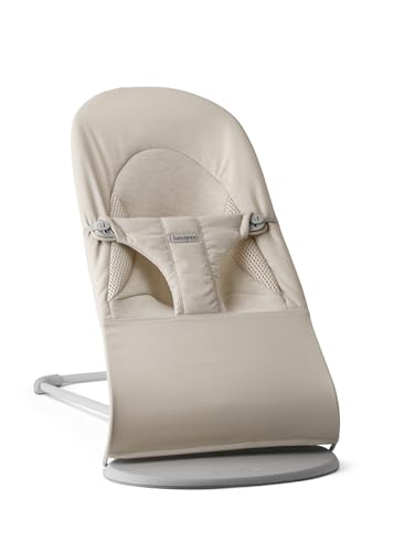 BabyBjörn Hamaca Balance Soft, Tejido/Jersey, Tri Fabric, Beige Claro