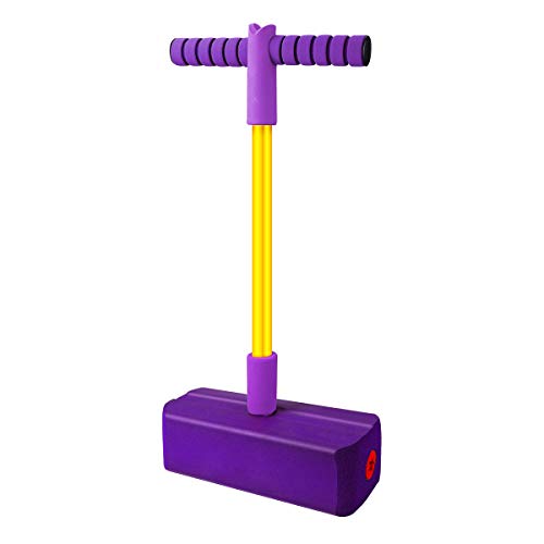 Babyhelen Pogo Stick Bastone da Salto Schiuma Pogo Jumper Giocattolo Educativo Gioco Sportivo Regalo Divertente per Bambini (Viola)