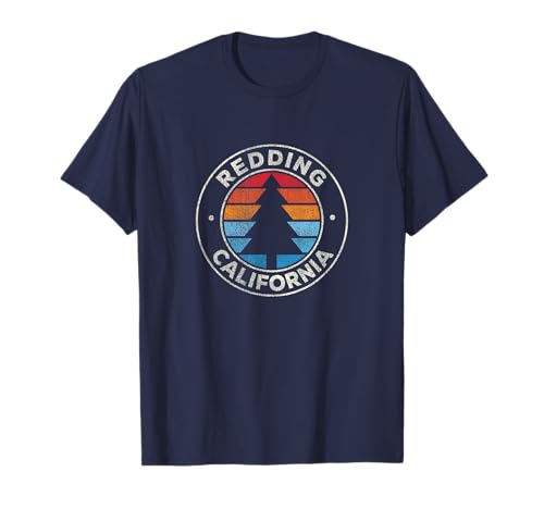 Redding California CA Vintage Graphic Retro 70s T-Shirt