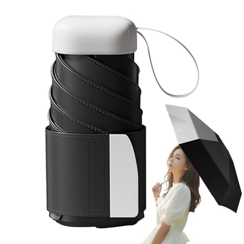 Parapluie compact avec bouclier de teinte pliable et protection UV maximale