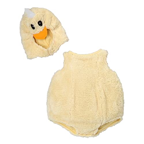 Disfraz de patito para bebé cómodo y fácil de cambiar pañales 3
