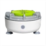 Pulitore Automatico Ricaricabile Impermeabile, Lavatrice Portatile per Frutta e Verdura con Tecnologia a vortice e ultrasuoni, per Frutta, Verdura, Cereali, Carne,Bianca,A