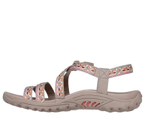 Skechers Reggae-Dream Weaver Women's Sports Sandals, Taupe Multi, 10.5 US by Skechers - Image 2