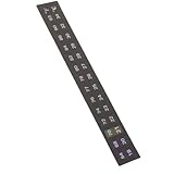 DOITOOL Aquarium Thermometer Sticker Selbstklebender Temperaturstreifen für Fischbecken LCD Farbwechsel Thermometer Aufkleber Einfach zu Verwenden für Aquarien und Nano aquarien