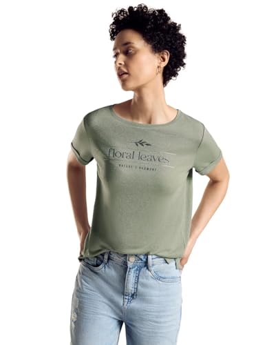 T-Shirt imprimé Street One vert pour vos sorties décontractées en taille 40