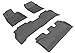 3D MAXpider Complete Set Custom Fit All-Weather Floor Mat for Select Lexus LX570 Models - Kagu Rubber (Gray)