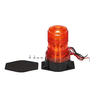 Emergency Warning Light 30 LED Amber/Yellow 15W Emergency Warning Flashing Safety Strobe Beacon Light for Forklift Truck Tractor Golf Carts UTV Car Bus 9-30V DC1