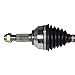 GSP NCV53001 CV Axle Shaft Assembly - Right Front (Passenger Side), black/silver