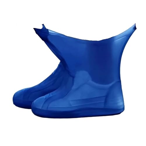 OZLCUA Botas De Agua 1-4 pares de botas goma for exteriores, funda for hombres y mujeres, impermeable, reutilizable, antideslizante, for verano(Color1,L 30cm 41-47)