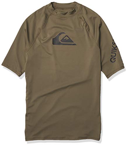 Quiksilver Men's All TIME Short Sleeve Rashguard UPF 50+, Kalamata, M