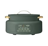 Beautiful 10-in-1 Electric Multi- slow Cooker, 6 Qt Capacity, Thyme Green by Drew Barrymore
