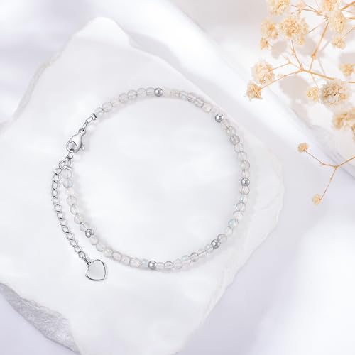 JoycuFF Elegant Moonstone Friendship Bracelets for Women - Meaningful Best Friend Gifts for Birthdays, Anniversaries, and Christmas - Image 6