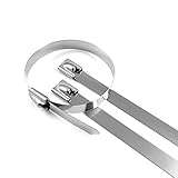 stahlband garten preis 20 Stück starke Edelstahl-Kabelbinder 290 mm x 7,9 mm