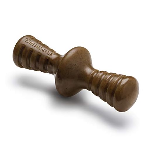 Benebone Zaggler Rolling Dog Chew Toy for Aggressive Chewers, Real Bacon, Made in USA, Medium