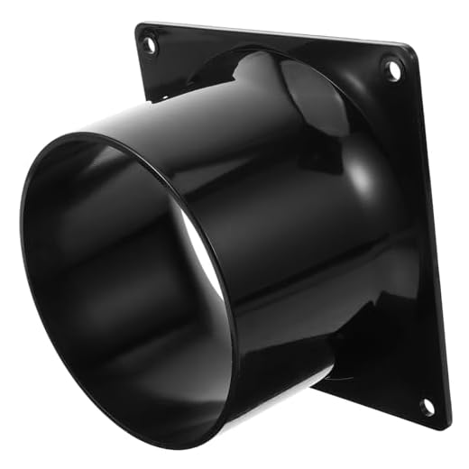 Uonlytech Reductor de de Ventilación Conector de Campana Extractora de Transición de Fondo Cuadrado a Redondo Tamaño 1 Pieza