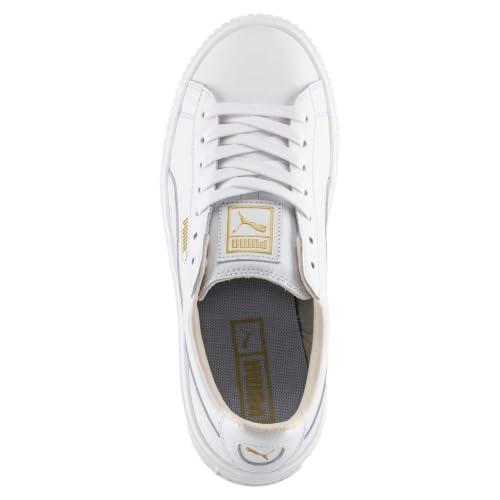 Image of Puma Womens Basket Platform Core Adults Female White Basketball Sneaker