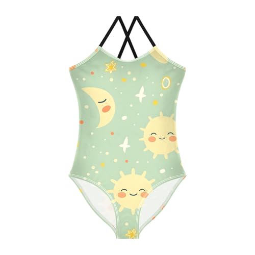 Image of Girls Swimsuit Little Cute Cat and Ice Cream One Piece Swimwear