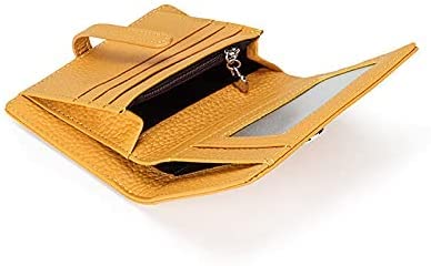 Wallets, Minimalist Wallet Leather Women's Wallet Large Capacity Design Buckle Square Purse Clutch Fashion Elegant Coin Pocket for Card Holder4