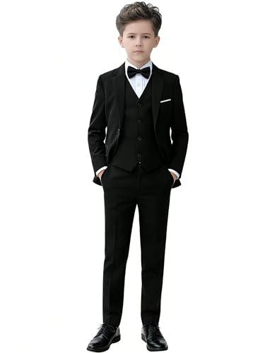YuanLu Boys Slim Fit Tuxedo Suit for Kids
