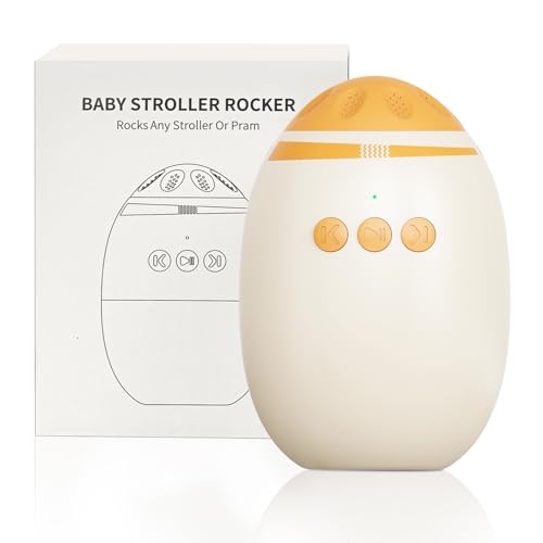 Smofrees Auto Baby Rocker with White Noise Machine - Adjustable Baby Bouncer for Crib & Stroller, 11 Soothing Sounds, USB Fast Charging, Hands-Free Newborn Essentials