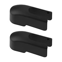 Be In Your Mind 2 Stück Schwarze Heckscheibenwischerarm-Mutterkappen-Ersatz Kompatibel mit FIAT 500X 2015–2021