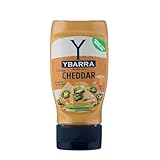 Ybarra Salsa Cheddar, Sin Gluten, Sin Conservantes, 250ml, Para Snacks y Hamburguesas
