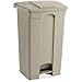 Safco Products Safco Plastic Step-On Receptacle- 23 Gallon Beige - 9923TN