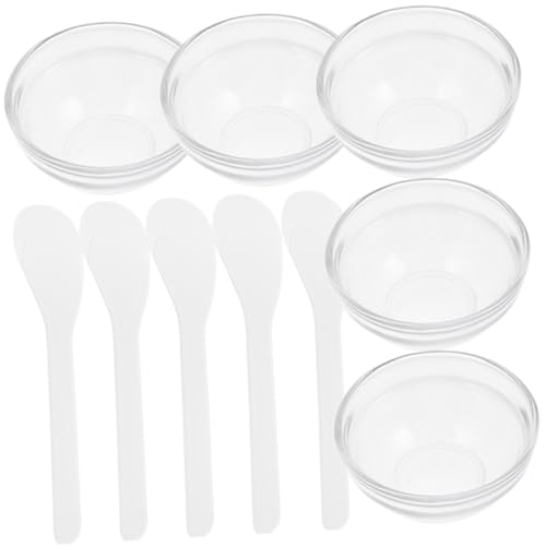 Set 5 Tazones de Vidrio para Mezclas DIY miniatura 1