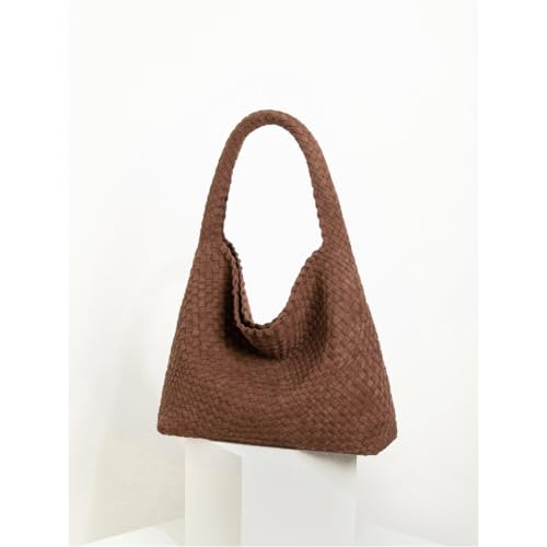 Woven Leather Bags for Women Knoted Women Handbag Designer Shoulder Bucket Purse Handmade Fashion Tote Hobo Bag Small3