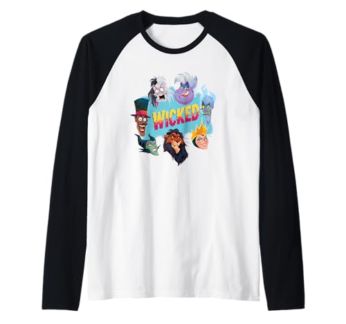 T-shirt raglan Disney Villains Wicked Ensemble pour fans de mode alternative