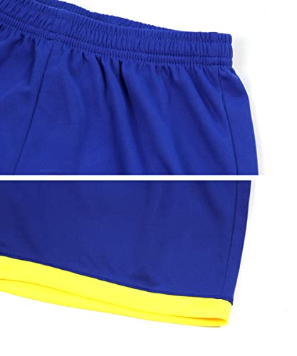 Hiheart Boys 2 Pack Soccer Setsv Active Sports Team Tshirt And Short Sets Red/Blue 11-12 #TOP6