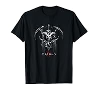 Gaming merchandise design. Officially Licensed Diablo Apparel for Men and Women; Diablo IV T-Shirts; Necromancer T-Shirts; Rogue T-Shirts; Sorcerer T-Shirts; Nightmare Dungeon T-Shirts; Dungeon T-Shirts; 23ABDL00026A-001 Lightweight, Classic fit, Dou...