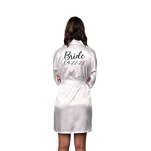 Bridesmaid Robes Personalized in Sizes S-5XL, Bride Robe, Customize for Weddings, Birthdays & More – Add Any Text3