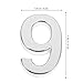 3d Stickers 10pcs Front Door Number Sign DIY 3D Digital Number Address Sign Self Adhesive Mailbox Plaque for Home Hotel Shop Apartment Label Stickers