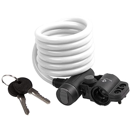 M-Wave S 10.18 Câble antivol, blanc, One Size Cover