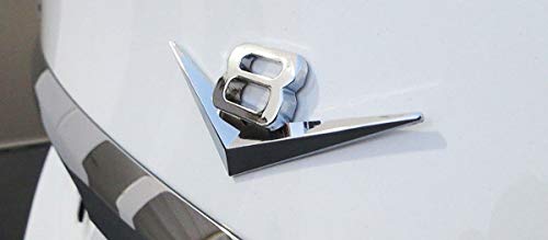 Image of iJDMTOY Vintage Style 3D Chrome Alloy Metal V8 Emblem Compatible with Grille Hood Trunk Fender Side Door, etc