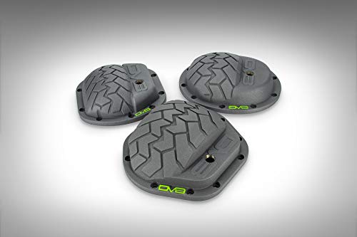 Dv8 Offroad D-JP-110001-XXX D-Jp-110001-D30 | Differential Cover Fits 2007-18 Wrangler Jk With Dana 30 Axle | Increased Oil Capacity | Added Structural Rigidity | Tire Tread Pattern | Grey Powder Coat thumb #4