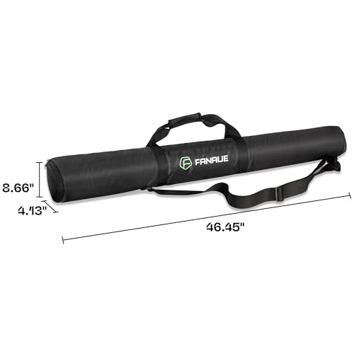 Estuche para trípode FANAUE con compartimentos, 39,4 x 9,8 x 9,8 pulgadas, bolsa resistente para trípodes con correas para hombro, estuche acolchado para soportes de luz y micrófonos miniatura 3
