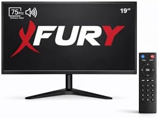 FURY 19" LED Monitör 75Hz 5ms Dahili Hoparlörlü Uzaktan Kumandalı HDMI VGA Geniş Ekran - Görsel 2