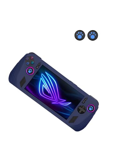 Image of Silicone Case for ASUS ROG Ally X 2024 New Soft Silicone Anti-Fall Shockproof Protective Kids Friendly for Rog Ally X Gaming Console Accessories (Blue)