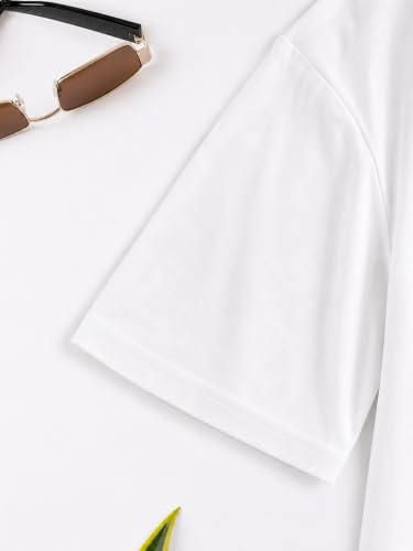 Image of Jawdrobe Women's Graphic Printed T-Shirt Soft Cotton Blend Tee for Everyday Style | Oversized Fit Half Sleeve Printed Round Neck T-Shirt for Women